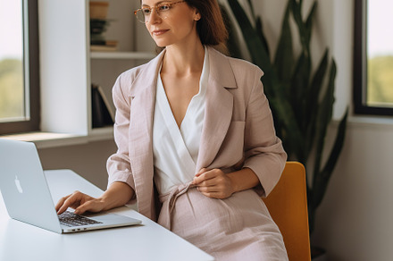 woman in linen clothes, a Person Photo by Virgo Studio