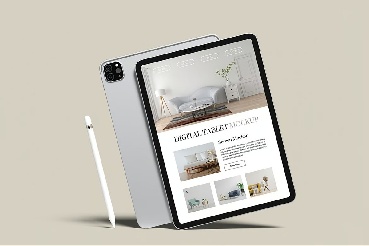 Tablet Pro Mockup, an iPad Mockup by Hubzway (Photo 3 of 9)