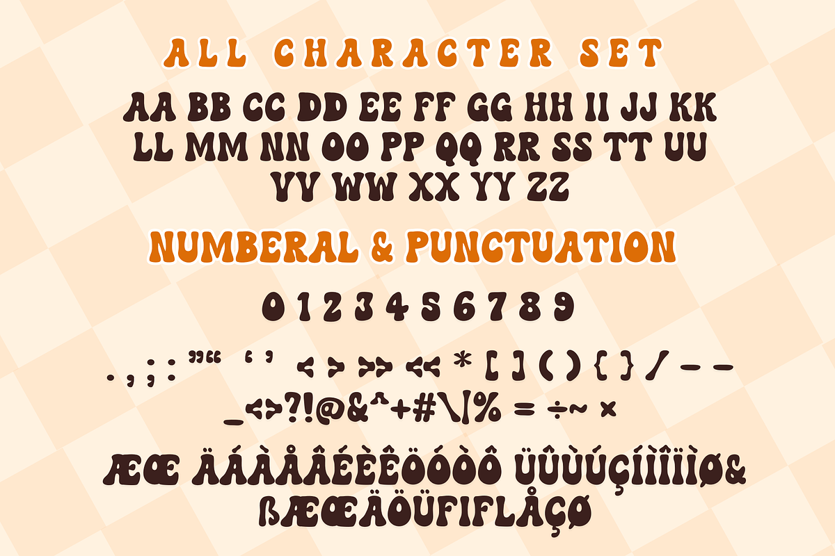 Hello Hippie is a retro duo font, a Handwritten Font by Brown Cupple (Photo 5 of 7)