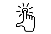 Touch screen icon, an Outline Icon by Sumberpangan (Thumbnail 5 of 5)