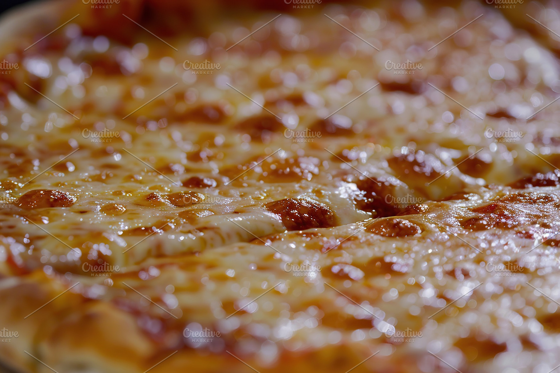 Fresh homemade cheese pizza, a Food & Drink Photo by AlyaAnd