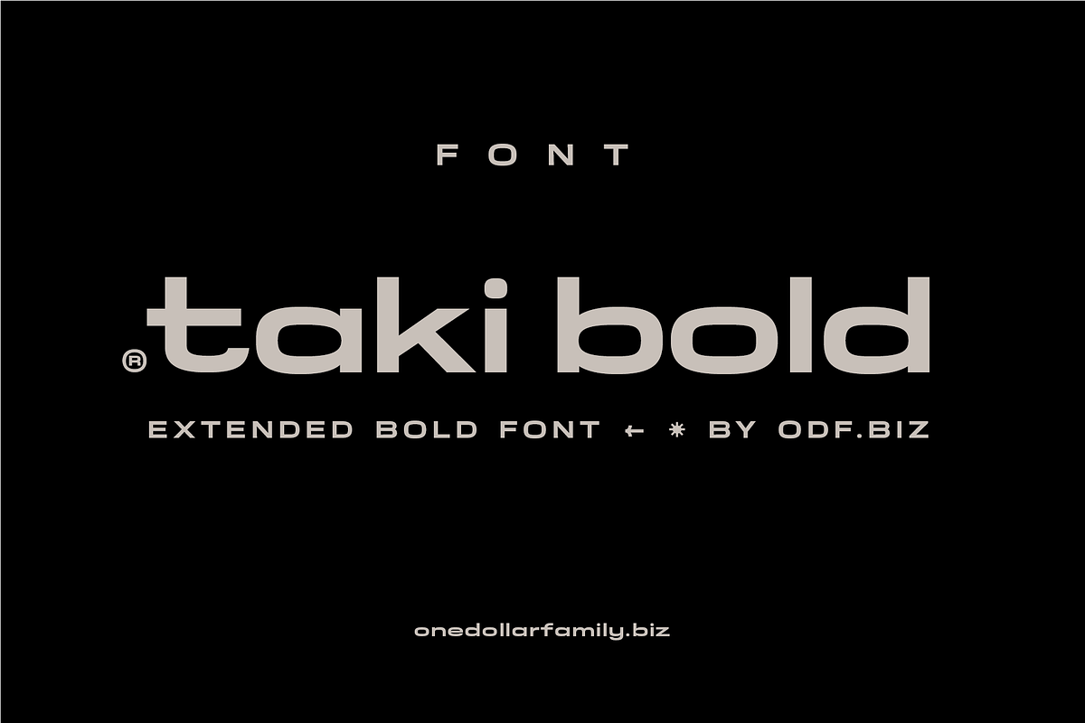 TAKI BOLD [FONT], a Sans Serif Font by ZIEBA (Photo 1 of 9)