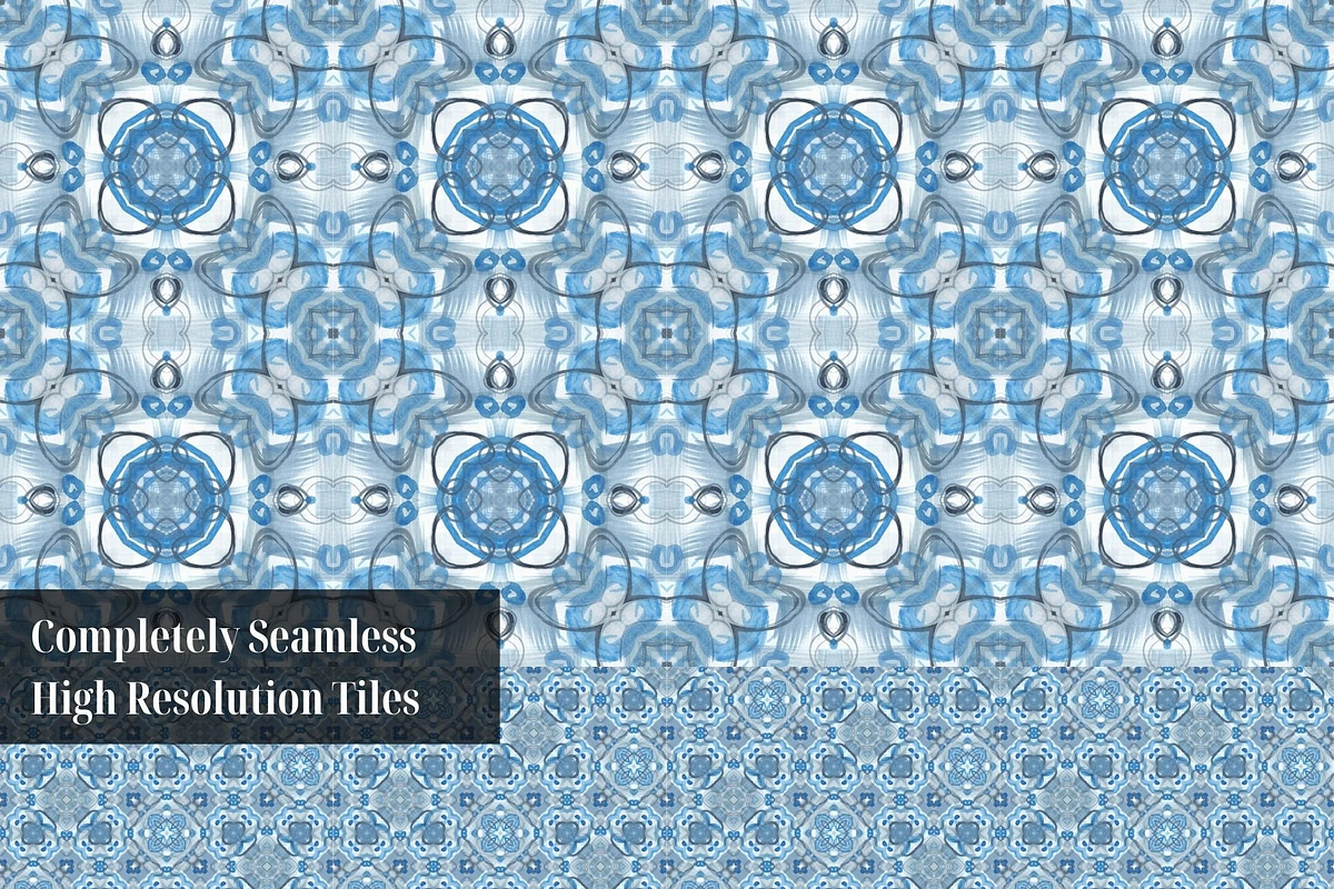 Blue Porcelain Abstract Patterns, a Pattern Graphic by Gen Aumonier (Photo 12 of 14)