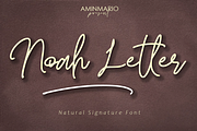 Noah Letter, a Script Font by AMINMARIO (Thumbnail 1 of 15)