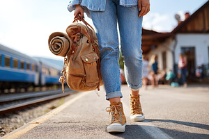 Visiting a scenic rural station to enjoy the beauty of the countryside, a Photo by AlyaAnd