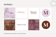 Melanie Logo Canva Template, a Branding & Logo Template by The Canva Template Shop (Thumbnail 3 of 4)