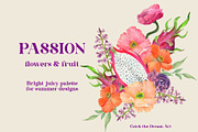 PASSION Flowers & Tropic Fruit, an Illustration by Catch the Dream Art (Thumbnail 16 of 16)