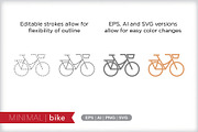 Minimal bike icons, an Outline Icon by Picture Window (Thumbnail 5 of 5)