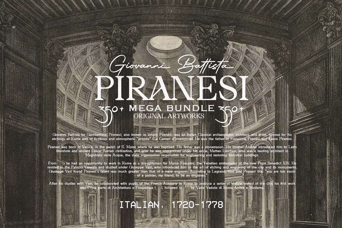Giovanni Battista Piranesi Bundle, a Decorative Illustration by Digital Museum (Photo 5 of 13)