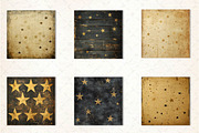 Gold Starry Grunge Digital Paper, an Illustration by CreationArt (Thumbnail 4 of 5)