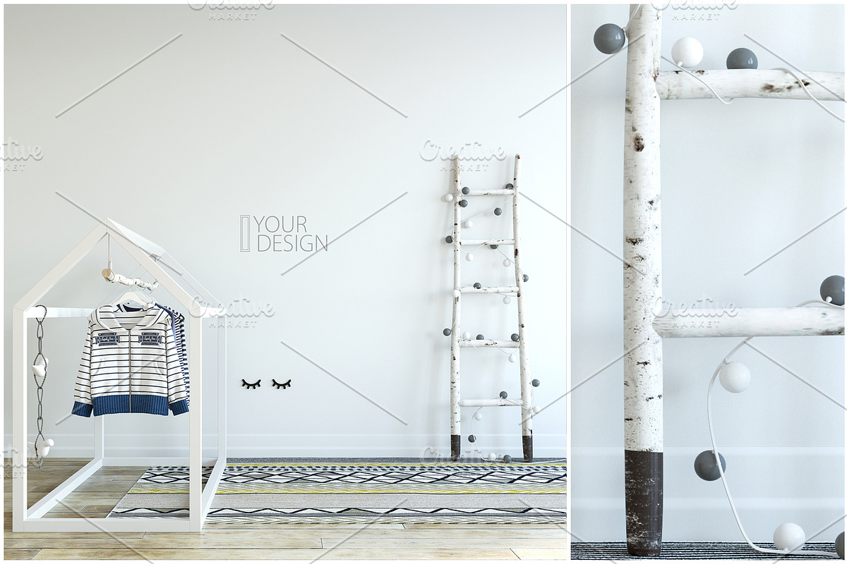 KIDS WALL & FRAMES Mockup Bundle - 4, a Product Mockup by Yuri-U (Photo 34 of 38)