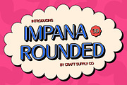 Impana Rounded 3D, a Sans Serif Font by Craft Supply Co. (Thumbnail 1 of 8)