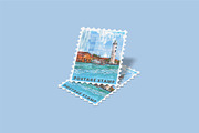 Postage Stamp Mockups Collection, a Flyer Template by Compositing Studio (Thumbnail 11 of 22)