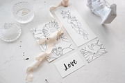 Flowers Line Arts Clipart, an Illustration by natalisart (Thumbnail 4 of 11)