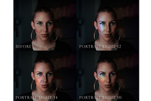 Portrait Light Leak Overlays