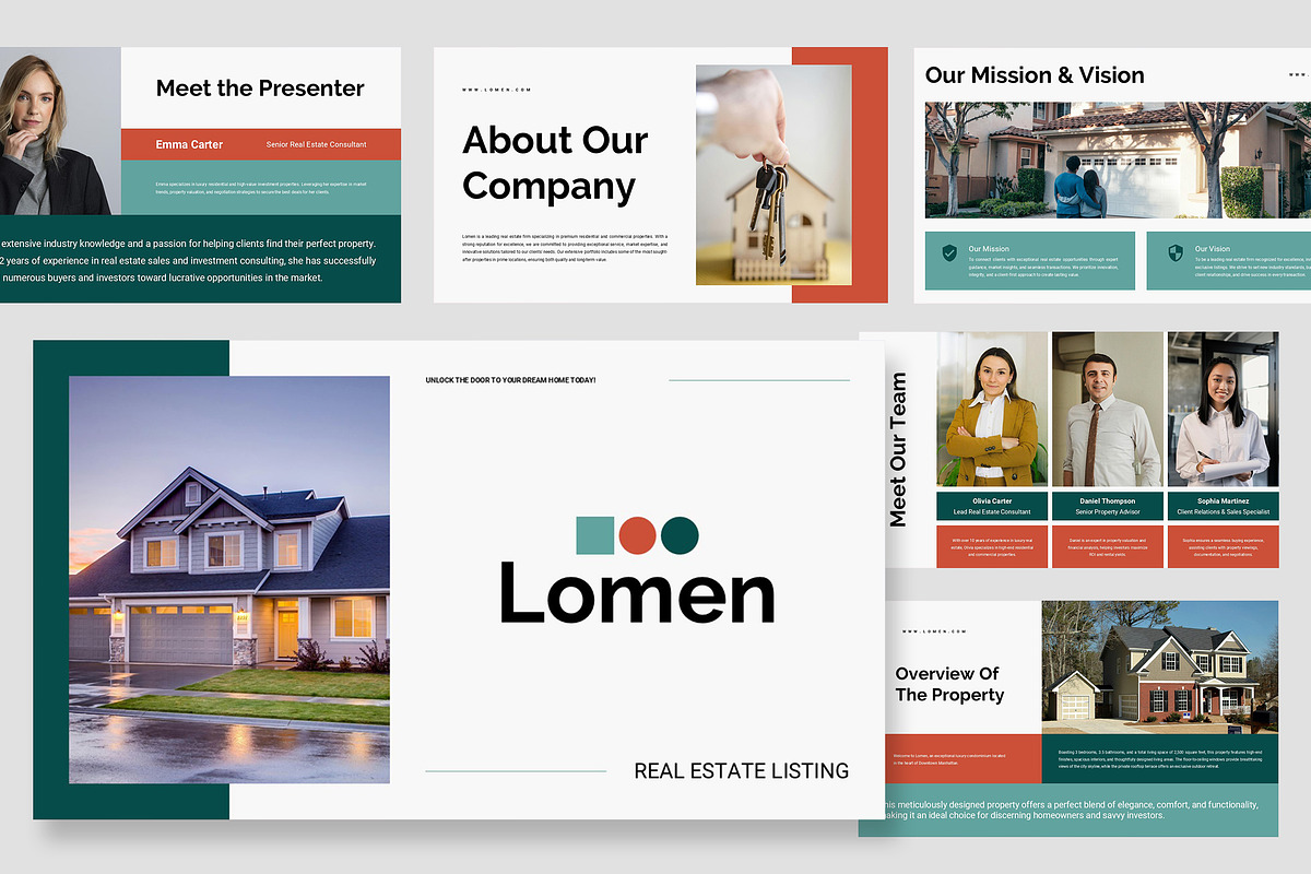 Lomen : Realty Kit Powerpoint, a Presentation Template by Punkl Camp (Photo 1 of 9)