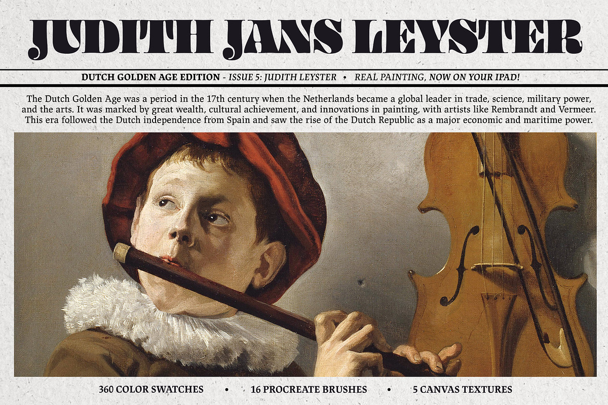 Judith Leyster Procreate Kit, a Brush Add-On by Digi Life (Photo 1 of 9)