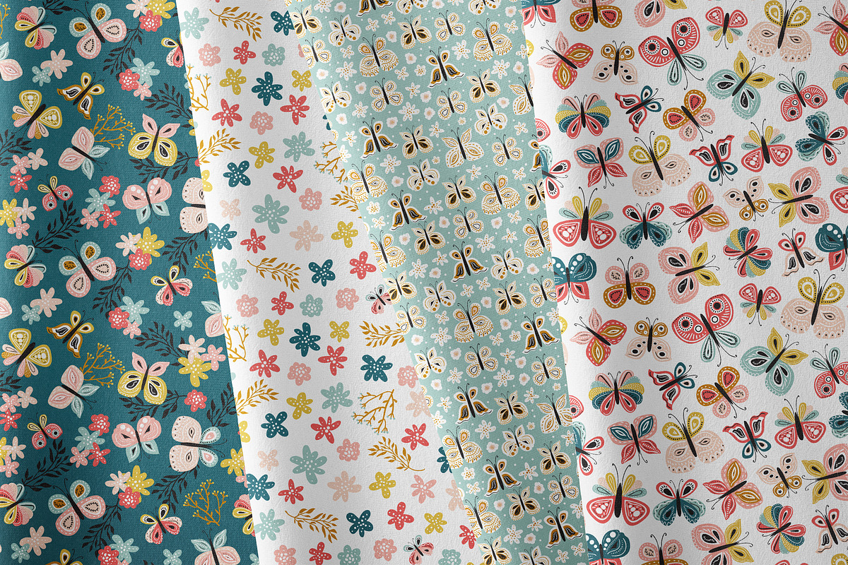 Butterflies patterns collection, a Pattern Graphic by Cozy pattern shop (Photo 5 of 8)