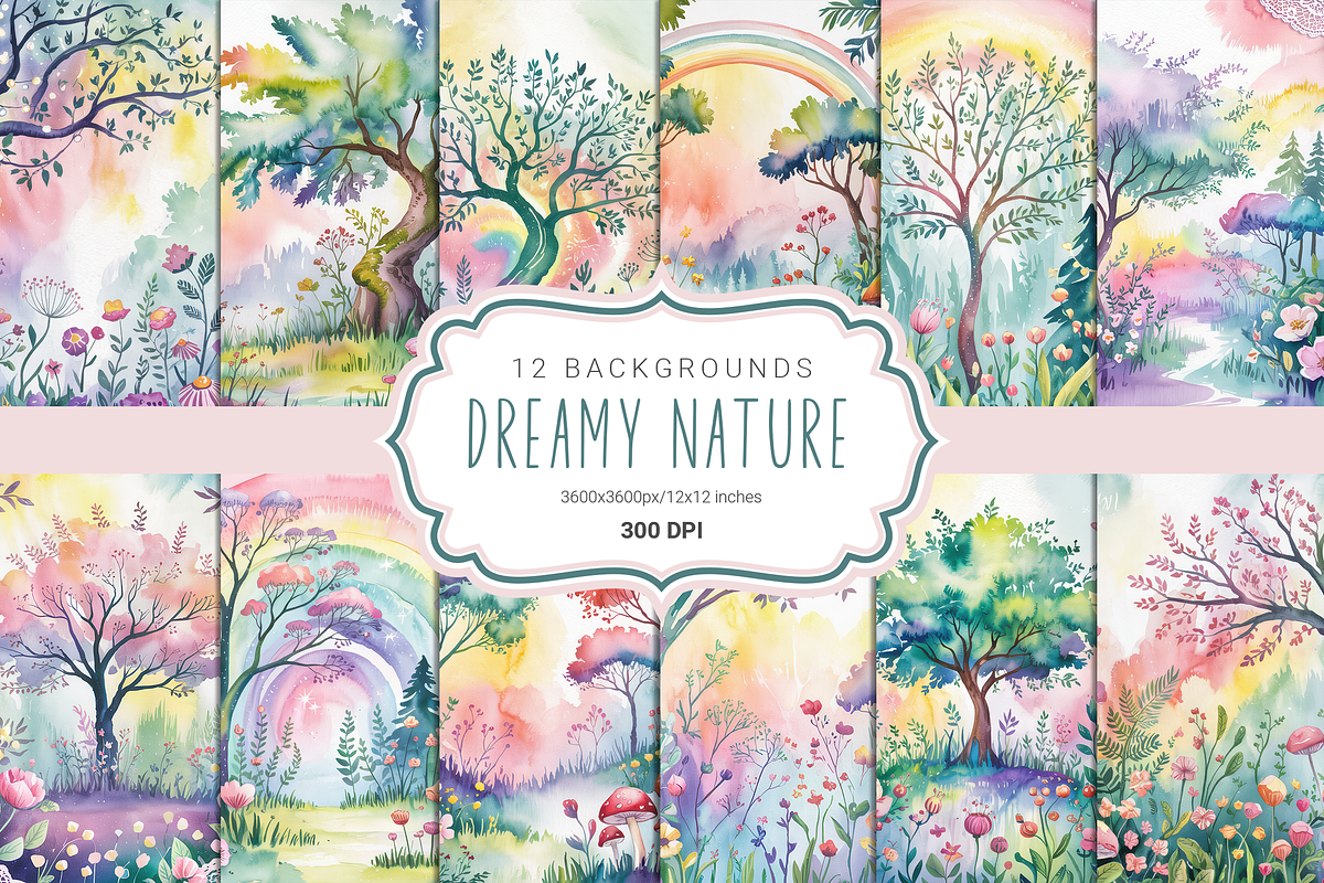 Dreamy Forest, a Background Graphic by Curve Design (Photo 1 of 7)