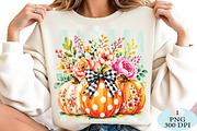 Fall Pumpkin Striped PNG, a Seasonal Illustration by Daily.Designs (Thumbnail 2 of 5)