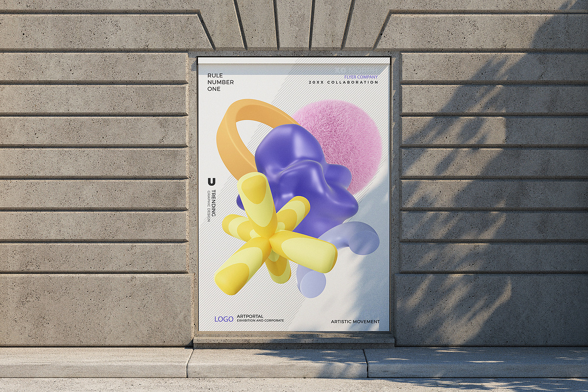 Playful Abstract 3D Shapes, a Graphic by LarysaZabrotskaya (Photo 9 of 10)