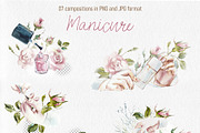 Watercolor Manicure, an Object Illustration by Budogoshch (Thumbnail 3 of 8)