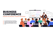 Business training scene + banner, a Person Illustration by PaperTrident (Thumbnail 3 of 3)
