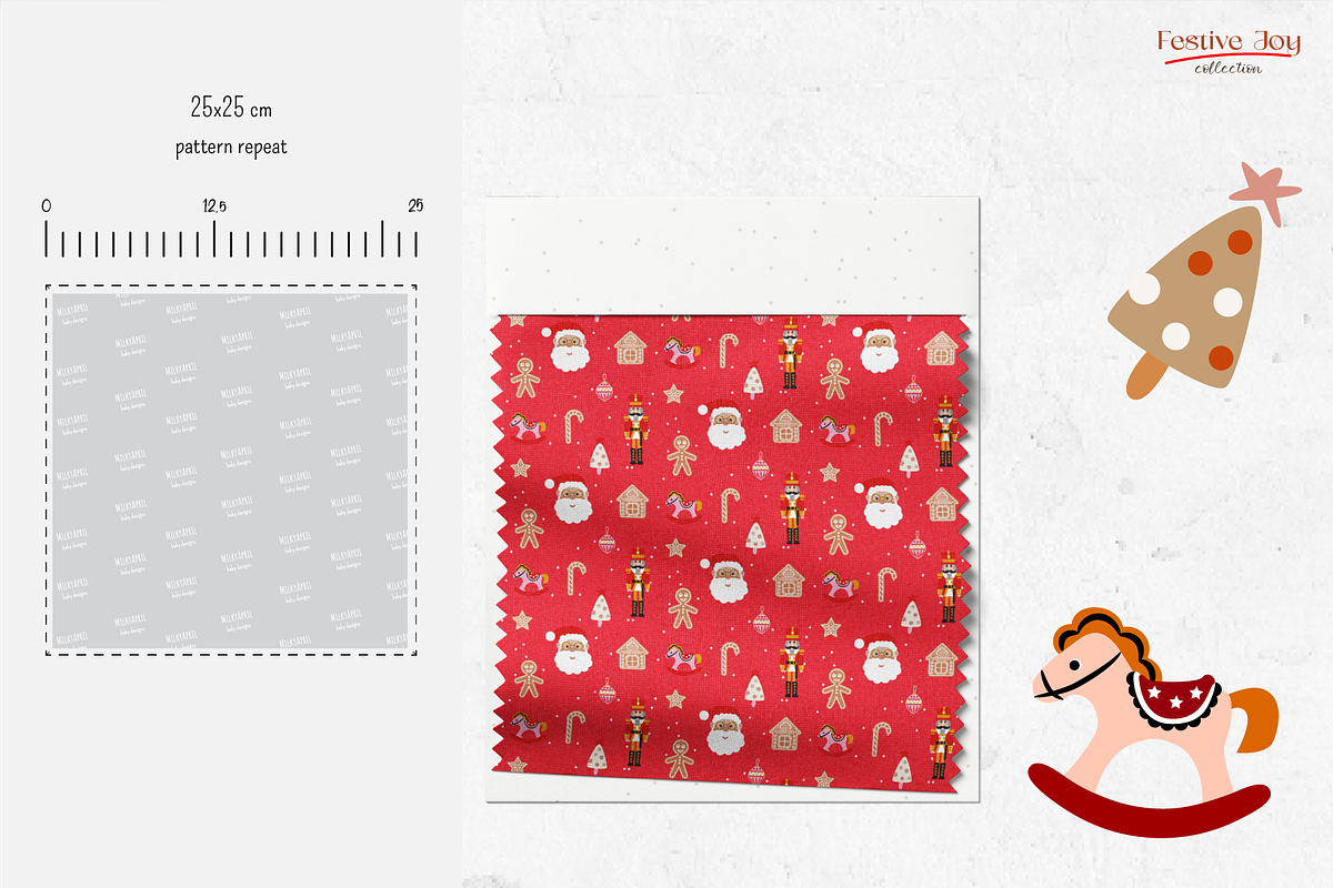 Festive Joy - Seamless Patterns, a Pattern Graphic by InaCorart (Photo 5 of 7)
