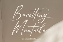 Barettiny Monteilo | Script Font