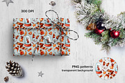 Winter watercolor patterns set, a Pattern Graphic by Ekaterina Goncharova (Thumbnail 3 of 7)