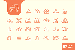 Agriculture and Animal Icon, an Outline Icon by devastd