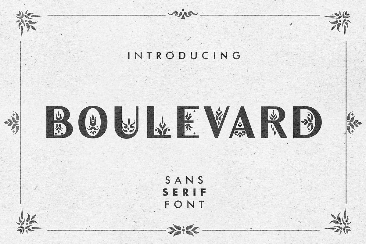 Boulevard - Sans Serif Font, a Sans Serif Font by Struvictory.art (Photo 1 of 10)