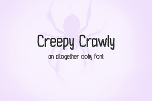 Creepy Crawly Display Font