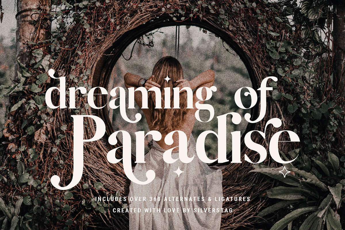 Vicky Christina Ligature Serif Font, a Serif Font by SilverStag Type Foundry (Photo 8 of 25)