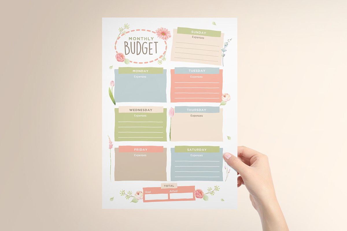 Budget Planner, a Stationery Template by Aarley Kaiven (Photo 3 of 3)