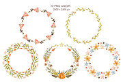 Watercolor autumn collection., a Decorative Illustration by Kira Konoshenko (Thumbnail 16 of 26)