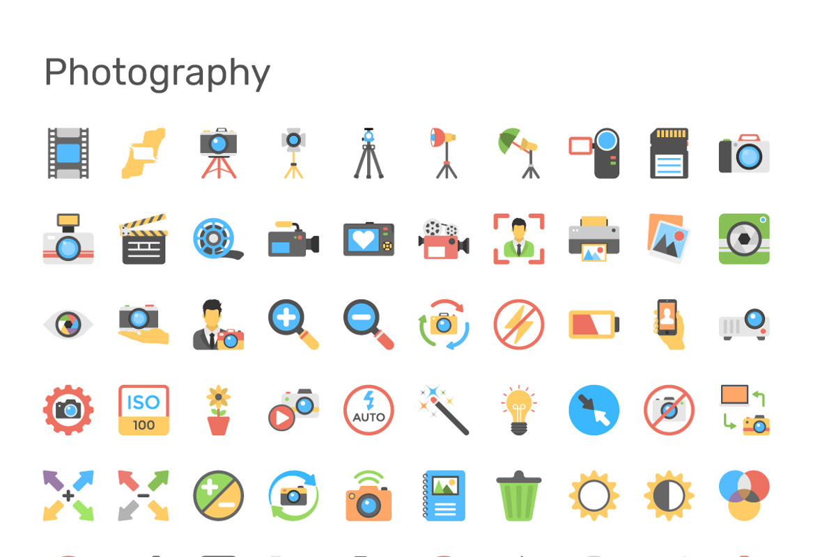 9690 Flat Icons Pack, an Outline Icon by Creative Stall (Photo 18 of 23)
