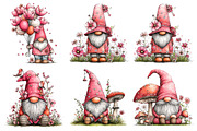 Whimsical Spring Gnome Clipart, an Illustration by Pixels.Craft (Thumbnail 4 of 5)