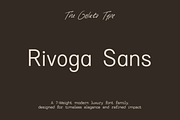 Rivoga Sans | Modern Organic Sans, a Sans Serif Font by The Gelato Type (Thumbnail 1 of 14)