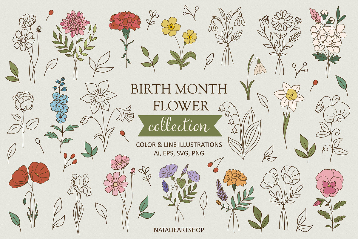 1075 in 1 - GRAND GRAPHICS BUNDLE, an Object Illustration by NatalieArtShop (Photo 6 of 13)