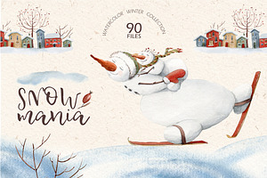 SNOWMANIA Watercolor Set