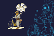 Retro Scuba Diver Sell Fish Balloon, a Branding & Logo Template by lineandcircle (Thumbnail 2 of 2)