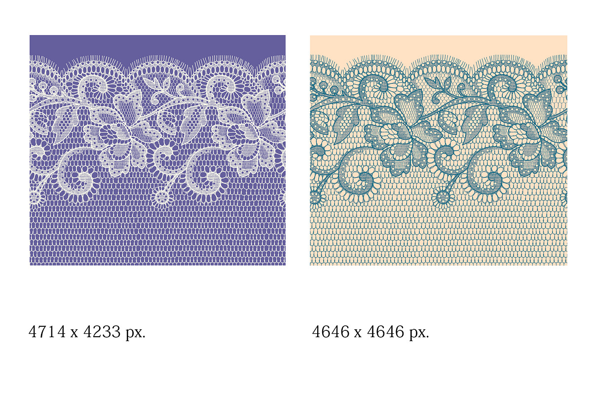 Lace borders and  seamless patterns., a Pattern Graphic by Ajuga (Photo 2 of 4)