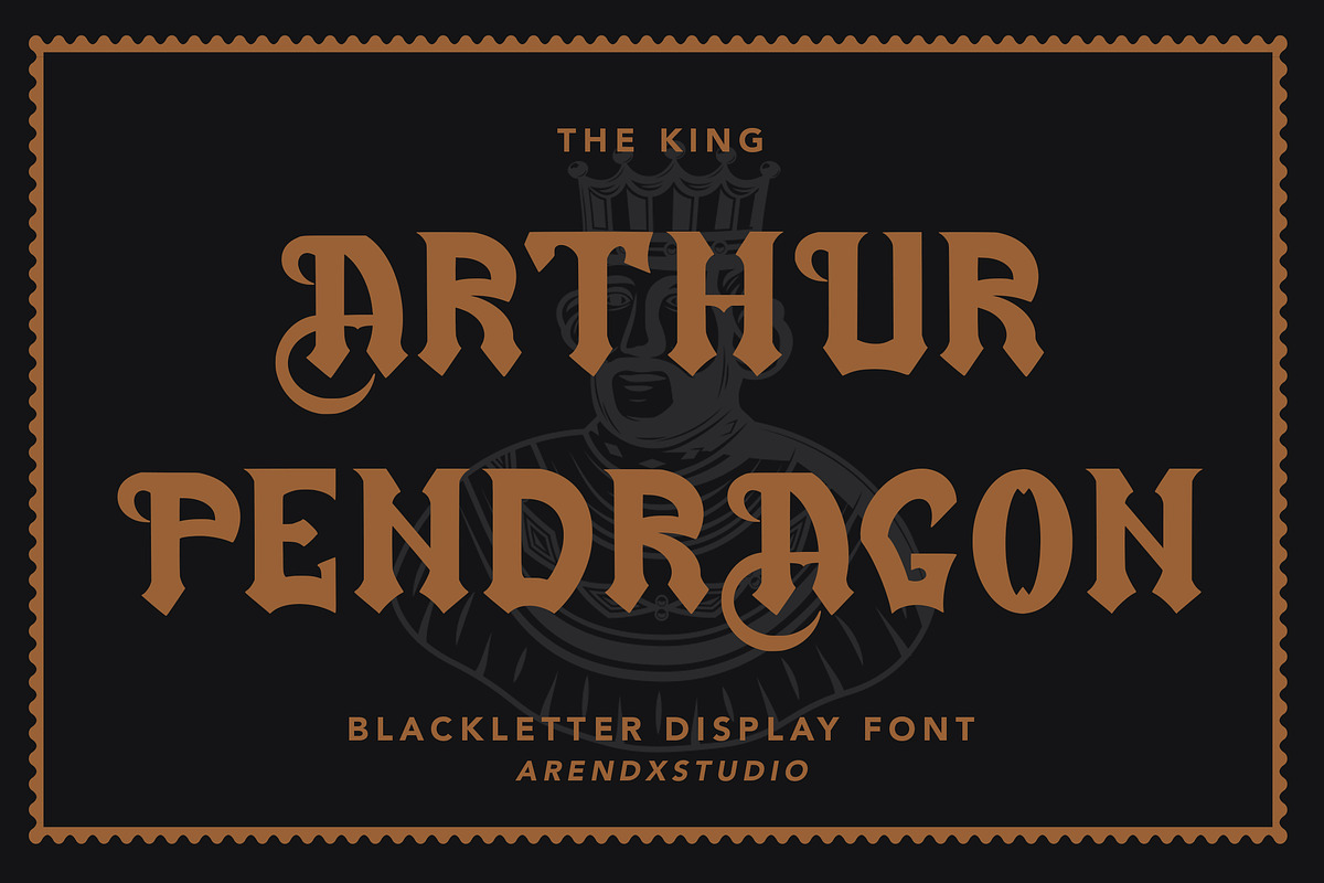 Stamford Castle - Blackletter Font, a Blackletter Font by Arendxstudio (Photo 4 of 10)