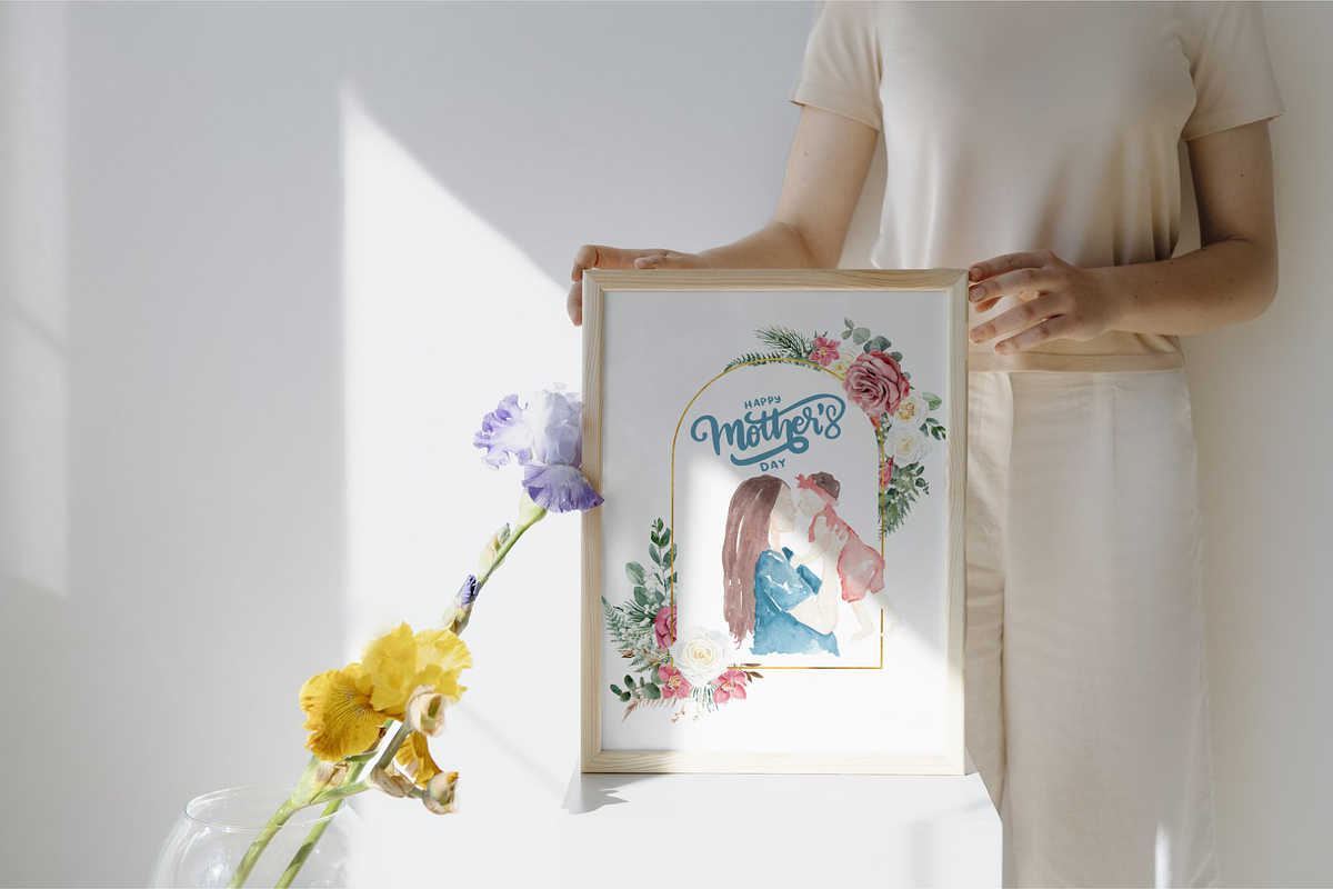 Mother's Day Floral Canva Templates, a Person Illustration by The WYLD Tribe (Photo 3 of 8)