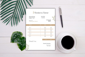 Boho Invoice Template