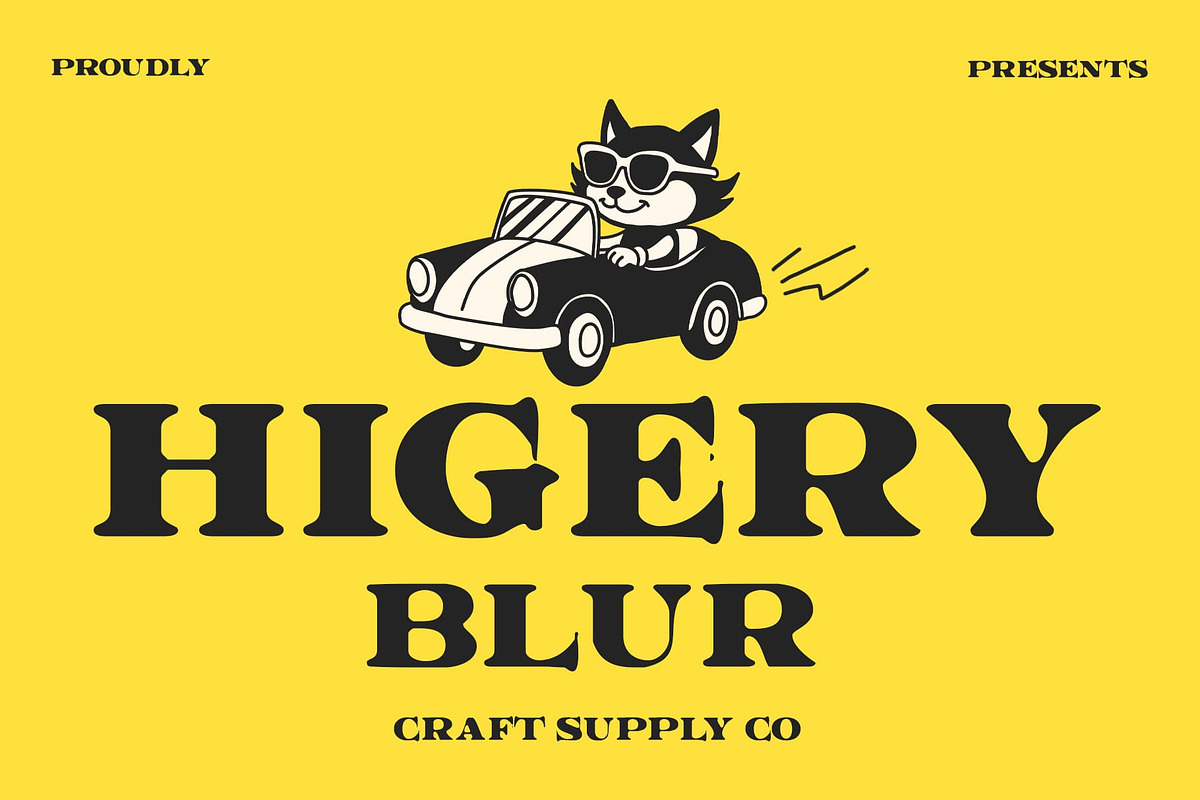 Higery Blur, a Serif Font by Craft Supply Co. (Photo 1 of 8)