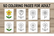 Coloring Pages for Adults, an Object Graphic by Designer_Momina (Thumbnail 1 of 6)