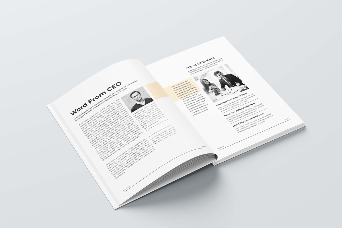 Annual Report | MS Word & Indesign, a Brochure Template by obayes (Photo 9 of 17)