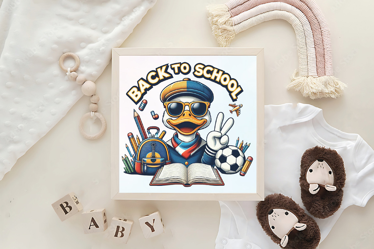 Back to School Png School Goose, an Illustration by CraftArtStudio (Photo 4 of 4)